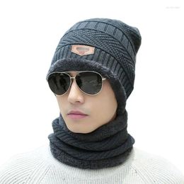 Berets Fashion Men Women Fall Winter Knitted Thickened Velvet Warm Cap Lady Outdoor Ear Protection Cold Proof Hat Girl Headgear Gift