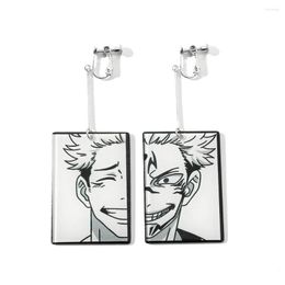 Stud Earrings Anime Jujutsu Kaisen Acrylic Epoxy Cartoon Characters Pendants Trend Accessories Jewellery Gifts