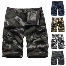 Men's Shorts Fashion Multi Zipper Mens Pocket Camouflage Casual Colour Outdoor Buckle Tooling Cargo Pants