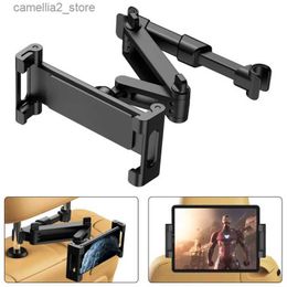 Car Holder Telescopic Car Rear Pillow Phone Holder Tablet Rotating Car Seat Rear Stand Headrest Bracket for Phone Tablet 5-13 Inch Q231104