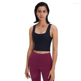 Yoga Outfit Top Ladies Sexy Sports Shirts Gym Solid Color Fitness T-Shirts Fashion Underwear Gather Soft And Breathable