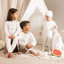 Clothing Sets spring baby girl boy print set soft kids clothes 230331