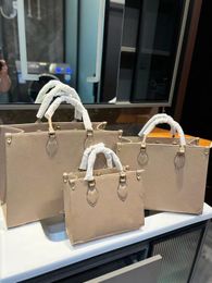 Top quality Large Size Women Bag Genuine leather designer Onthego handbags tote twist handbag messenger Shopping bag shoulder pockets Totes Cosmetic Bag