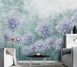 Wallpapers Custom 3D Po Wall Mural Flowers Wallpaper For Bedroom Living Room On The Beautiful Decoration