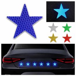 Traffic Light Star Shape Reflective Reflector Sticker Self Adhesive Safety Warning Conspicuity Tape for Car Truck Motorcycle Trailer Mailbox