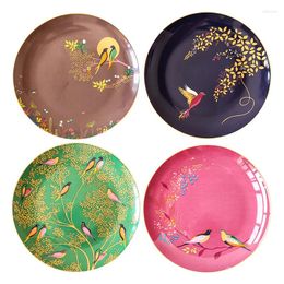 Plates 8-inch Fruit Plate European Dishes & Creative Western Steak Dinner Afternoon Tea Dim Sum Disk Ceramic Tableware