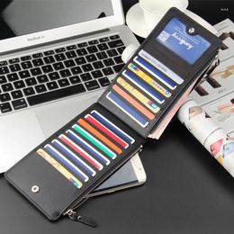 Wallets Classic Woman Wallet Long Multi-card Position Male Purse Mens Credential Holder Fold Thin Magic Cash And Card