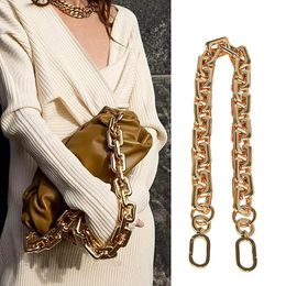 Bag Parts Accessories Silver Gold 40cm 60cm Acrylic Purse Chain Strap Handbag Handles DIY Replacement For Shoulder Handbags Straps 231102