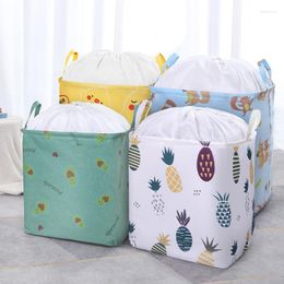 Storage Bags Quilt Bag Seasonal Clothing Moving Packing Non-woven Thickening Bundle Mouth Clothes Basket