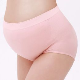 Maternity Intimates High Waist Pregnancy Panties Bandage Adjustable Belly Solid Color Underwear Clothing For Pregnant Women 231102