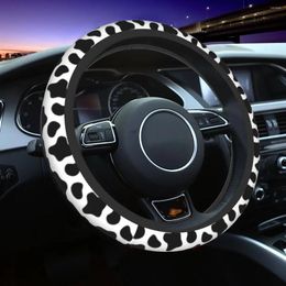 Steering Wheel Covers 38cm Car Cover Cute Cow Print Universal Auto Decoration Fashion Accessories