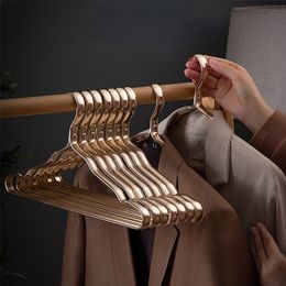 Hangers Racks Clothing hanger 5-piece Aluminium alloy coat hanger non-slip dry hanger wardrobe space saving clothing storage rack clothing horse 230403