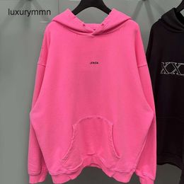 designer hoodies men hoody Balencigaas Mens sweater Sweatshirt XXXL Trendy Paris 23SS Autumn New Embroidered Letters with Terry OS Hoodie Couple Style QTXY