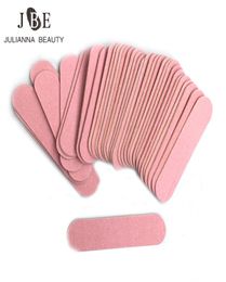 100 pcs Mini 6cm Professional Nails Files Tools Sand Emery Board Sandpaper Double Sided Nail Buffer 100240 Grit Nail6462509