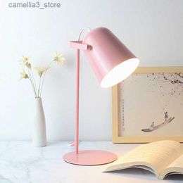 Desk Lamps Pink Study Desk Lamp Coffee Table Light Design For Bedroom Book Reading Computer Room Decor Aesthetic Lighting Home Decoration Q231104