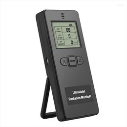 Ultraviolet Radiation Monitor Black Digital UV Detector For Home Office Outdoor Inspection