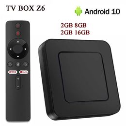 Z6 Android 10.0 Smart TV Box Allwinner H313 4K HD BT5.0 2.4G/5G Dual WiFi 2G/8G Set Top Box Media Player 2GB16GB