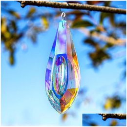 Garden Decorations H D 120Mm Ab Hanging Crystals Suncatcher Ornament Window Prisms Rainbow Maker Chandelier Crysta Dhdxh