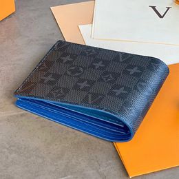 Designer wallet luxury 5AAA Top Card Holder Mini Wallet cardholder Genuine Leather plaid style mens wallet women with original box coin purse Passport folder