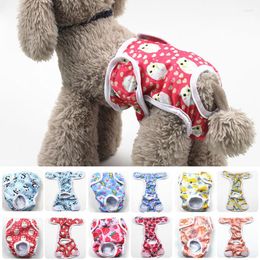 Dog Apparel XS-XL 18Styles Waterproof Cartoon Animal Fruit Print Sanitary Physiological Pants Washable Cute Puppy Pet Diaper Underwear