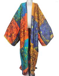 Ethnic Clothing African Fashion Bohemian Women's Summer Loose Long Cardigans Kimonos For Lady Casual Swimwear Caftan Women