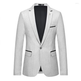 Men's Suits High Quality 5XL Blazer Men's Italian Style Elegant Fashion Simple Business Casual Job Interview Gentleman Slim Fit