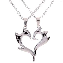 Chains Rose Necklace Chain Mens Jewellery Pretty Necklaces Couple Heart Shape Pendant Chunky For Women