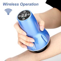 Other Health Beauty Items Electric Cupping Massager Vacuum Suction Cup GuaSha Anti Cellulite Scraping Infrared Heat Slimming Gua Sha Massage 231102