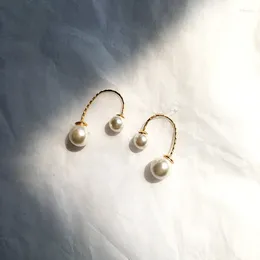 Dangle Earrings Elegant Korean Pearl For Woman Fashion Piercing Jewellery Luxury Wedding Party Girl's Unusual Birthday Gift