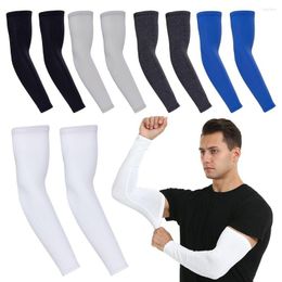 Knee Pads Men Cooling Arm Sleeves Basketball Summer Running Outdoor Sport Sun Protection Cover