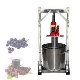 36L Manual Hydraulic Fruit Squeezer Stainless Steel Small Honey Grape Blueberry Mulberry Apple Presser Juicer