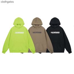 Balenciiaga Hoodies Hoodie Sweater Paris High Quality Fashion Brand Family Classic Letter Printing Worn Men's Women's Couple Hooded