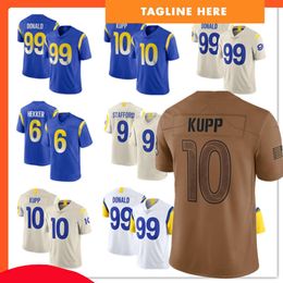 men women youth Football Jerseys 10 Cooper Kupp 99 Aaron Donald 9 Matthew Stafford 23 Cam Akers 89 Tyler Higbee 13 Stetson Bennett IV 29 Eric Dickerson 2023 new