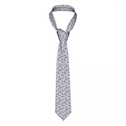 Bow Ties Sweet Elephants In Grey Novelty Neck Tie Mens Classic Necktie For Wedding Groom Missions Dance Gifts