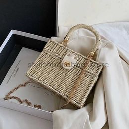 Shoulder Bags Summer straw bag suitable made Box Soul Crossbody bag vacation beach bag high-quality square bagstylishhandbagsstore