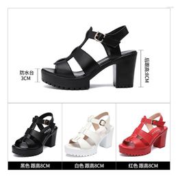 Sandals Ladies Elegant Summer Shoes For Women Beach Wedge High Heel Sexy Platform Sandal Woman 2023 Quality Female 32-43