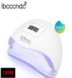 Ibcccndc 120W Nail Lamp 45LEDs UV Quick Drying Gel Dryer Professional For Manicure Cabin LED Dryers2237473