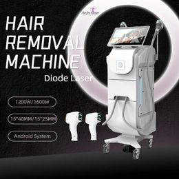 2 Handles Diode Laser Permanent Depilation Epilator Hair Remover 755 808 1064nm Skin Rejuvenation Device Beauty Salon Use