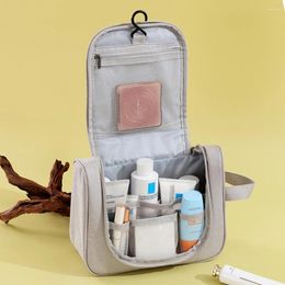 Storage Bags Fashion Toiletry Bag With Hanging Hook Durable Tear-Proof Cosmetic Organiser For Business Trip Travel