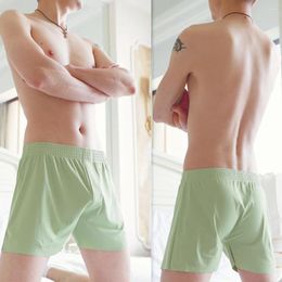 Underpants Sexy Men Soft Boxer Briefs Pouch Underwear Casual Comfortable Shorts Trunks Breathable Male Seamless Panties