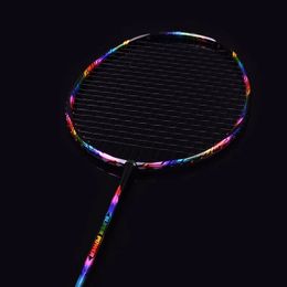 Ultralight 7U 67g Professional Full Carbon Badminton Racket N90III Strung Badminton Racquet 30 LBS with Grips and Bag 231120