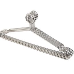 Hangers Racks 10 anti-theft stainless steel hangers with safety hooks used for metal hangers in els and for wardrobe manager X2 230403