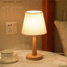 Desk Lamps Bedroom Bedside Desk Lamp Portable Rechargeable Led Usb Linen Lamp Shade Befor Droom Bedside Reading Night Light Table Lamp 1pcs Q231104