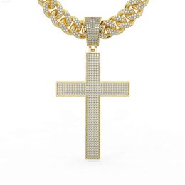 Men Hip Hop Jewelry Personalized Custom VVS Moissanite Pendant Iced Out 925 Sterling Silver Rapper cross Pendant