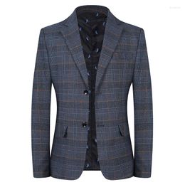 Men's Suits High Quality Blazer Men's British Style Business Wear Elegant Fashion Casual Senior Simple Gentleman Suit Fitted Jacket