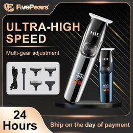 Hair Trimmer FivePears Short Clipper Man 0mmCordless Clippers Beard For MenTrimmer Professional Tshaped Cutting Head 231102