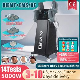 DLS-EMSlim China Manufacturer 4/5 Handles EMSZERO RF Muscles Sculpting Fat Reduce Neo EMS 14 Tesla Muscle Stimulator Sculpting Machine CE Certification