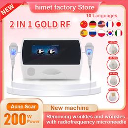 Home Beauty Instrument Popular newly 2in1 Micro Needle Hot Maggie Stretch Mark Scar Acne Removal Face Lifting Body Tightening Machine