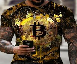 Men's T-Shirts TShirt Crypto Currency Traders Gold Coin Cotton Shirts6013242