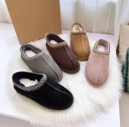 Ankle Winter Boot Designer Fur Snow Boots Tasman Slipper Flat Heel Fluffy Mules Real Leather Australia Booties For Woman UGGile